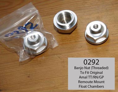 Remote Type Banjo Nut for TT/RN/GP Carbs